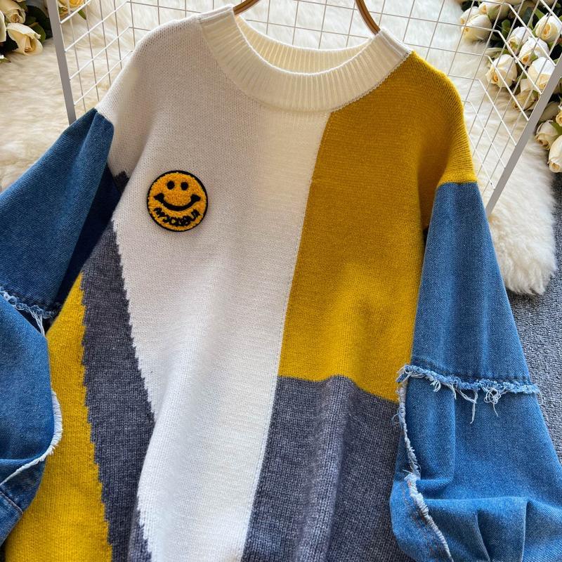 Dora Quirky Statement Sweatshirt In Multicolor