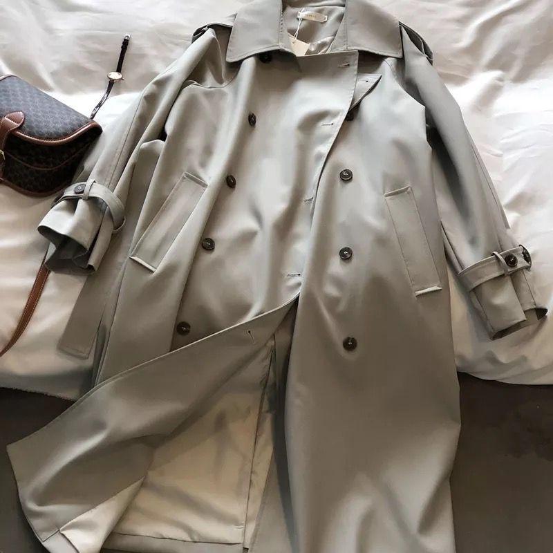 Seoul Statement Trenchcoat In Grey