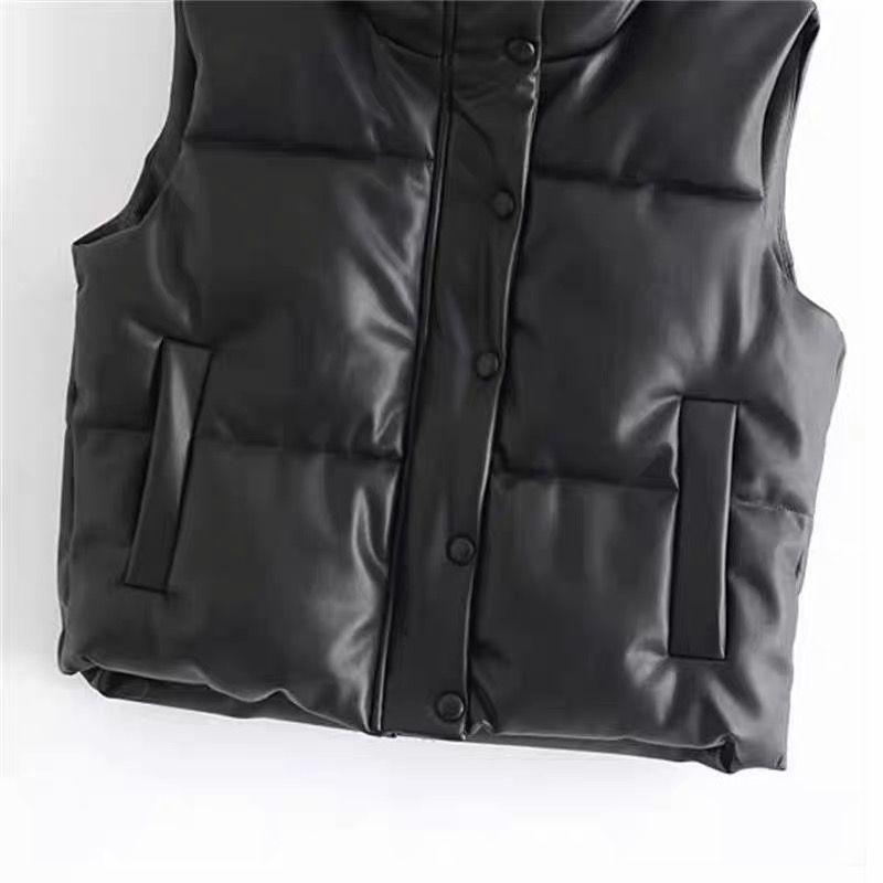 Magic PU Leather Jacket In Black