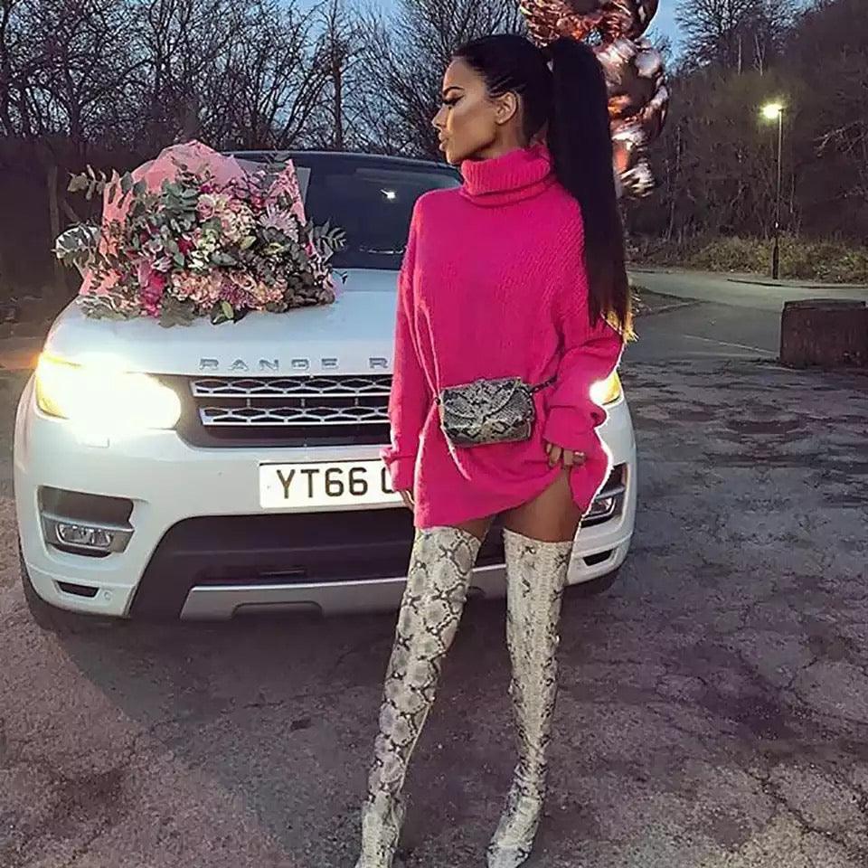 Oversized Turtle Neck Sweaters