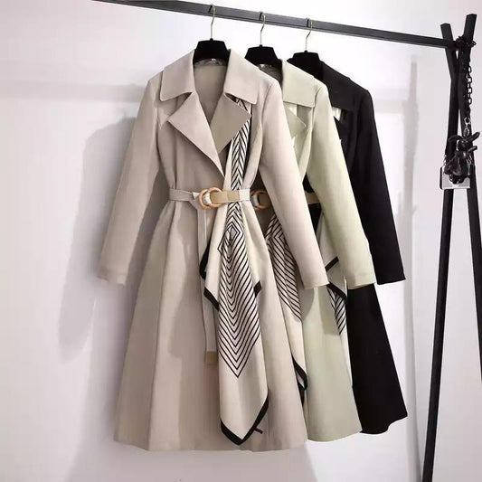 Dibella Luxury Trenchcoats In Pista Green