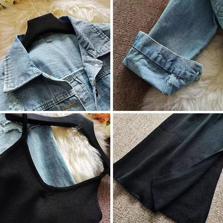 Trevor Set of Dress with Jacket In Navy Blue